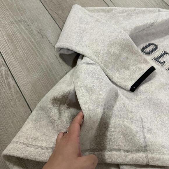 Old Navy Y2K Classic Fleece Quarter Zip Pullover Black Trim Size M Vintage Skate - Picture 6 of 8